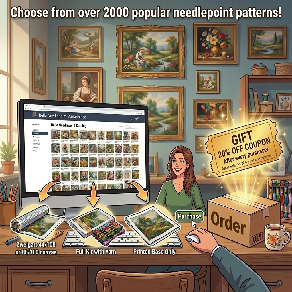 Bella Gobelin webshop – premium needlepoint embroidery kits