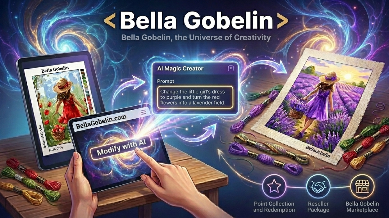 Creator de cataloage AI Magic – Bella Gobelin