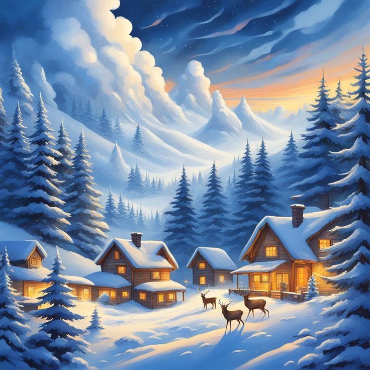 Hiver au village – 24-091