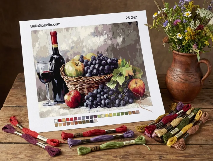 Wine and fruit basket – 25-242