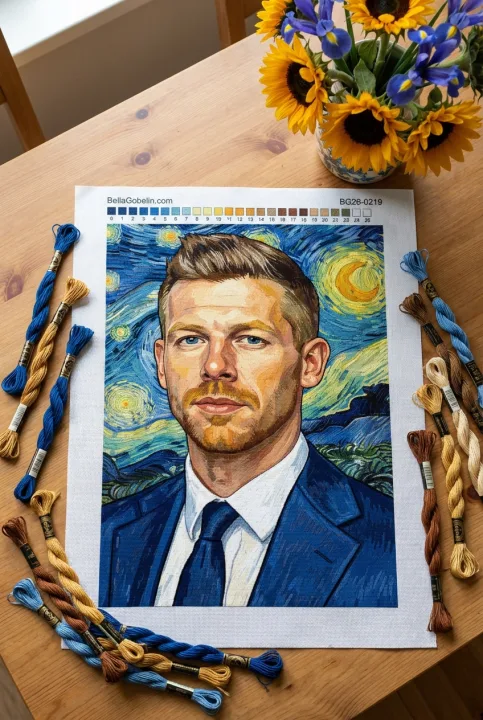 Ritratto in stile Van Gogh