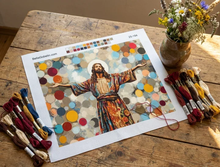 Moderne billede af Jesus