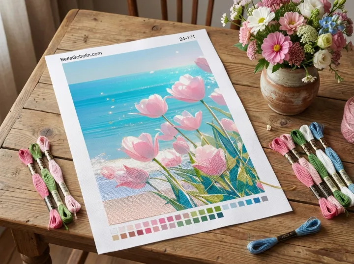 Flores en la playa