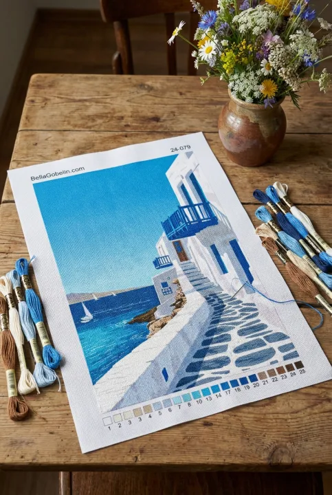 Santorini maastik