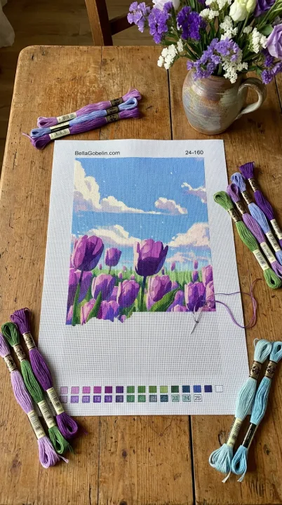 Purple tulips