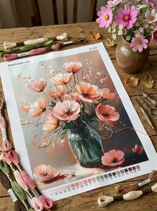 Smuk buket i vase
