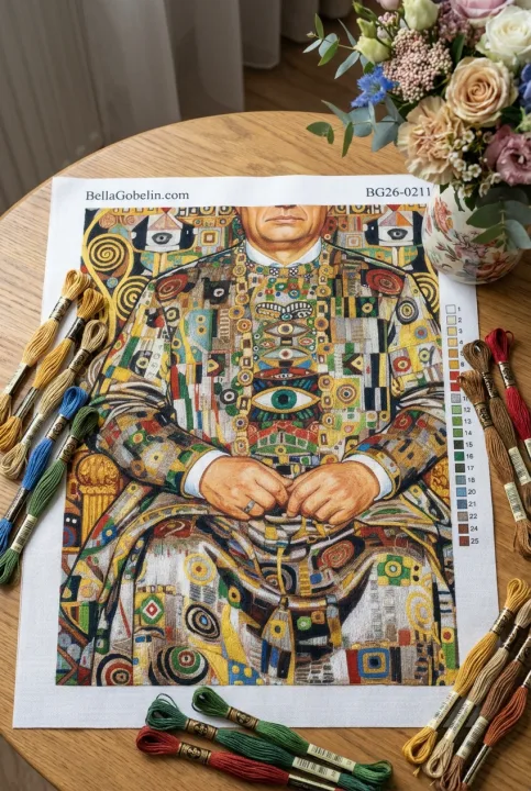 Gustavo Klimto stiliaus portretas – BG26-0211