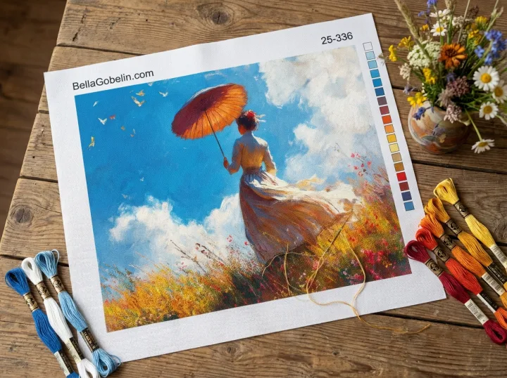 Monet, variazioni con signora con ombrellino – 25-336
