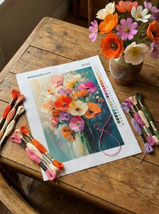 Spring Flower Bouquet Painting