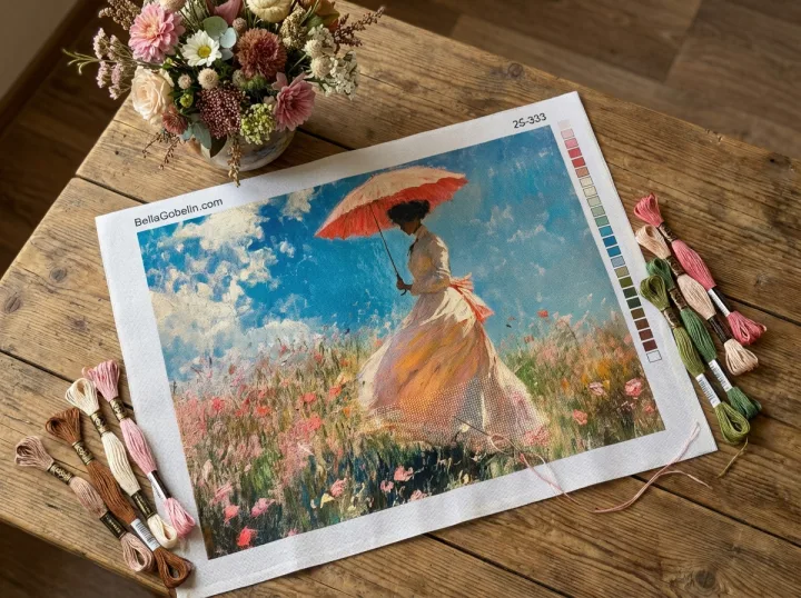 Monet, variazioni con signora con ombrellino – 25-333