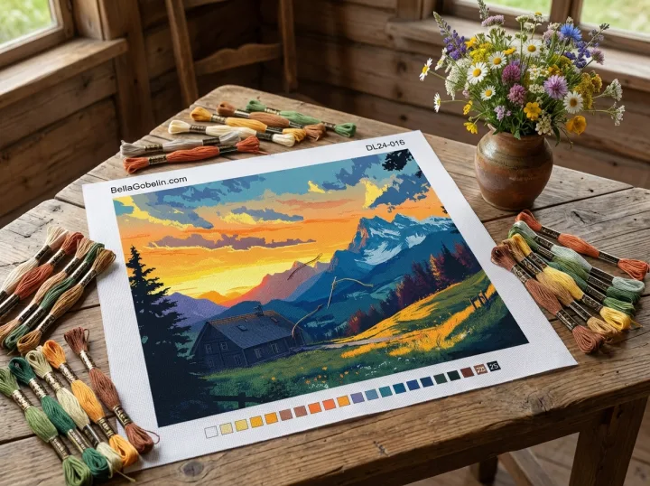 Sunset in the Alps