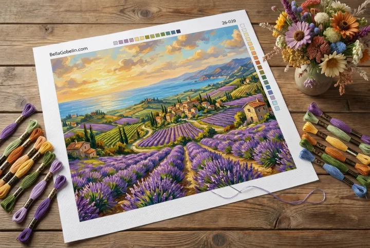 Toszkana sabiħa b’ lavanda marija