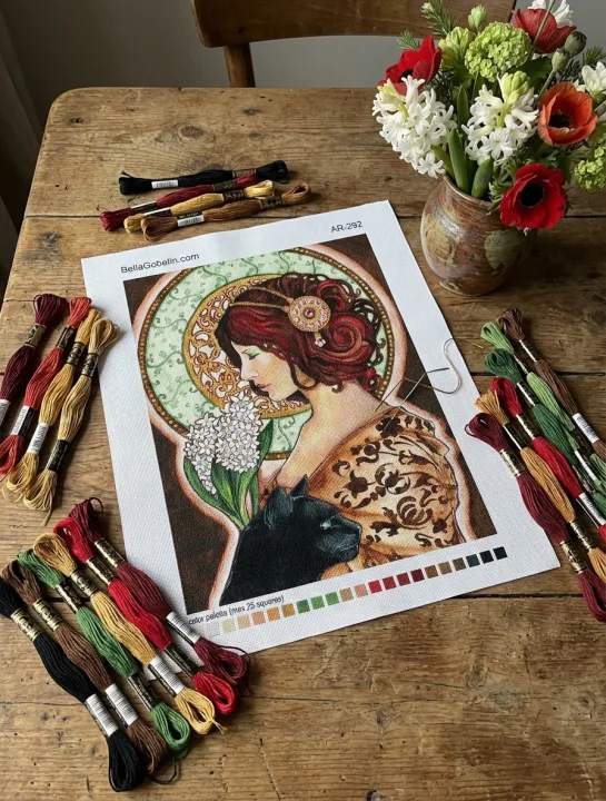 Imagem no estilo de Alphonse Mucha – AR-292