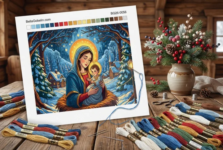 Winter Madonna with Child