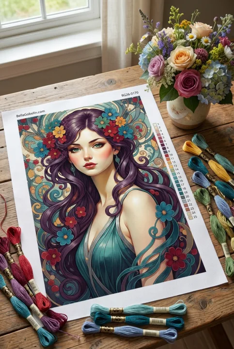 Alphonse Mucha Style - Variation 1 – BG26-0170