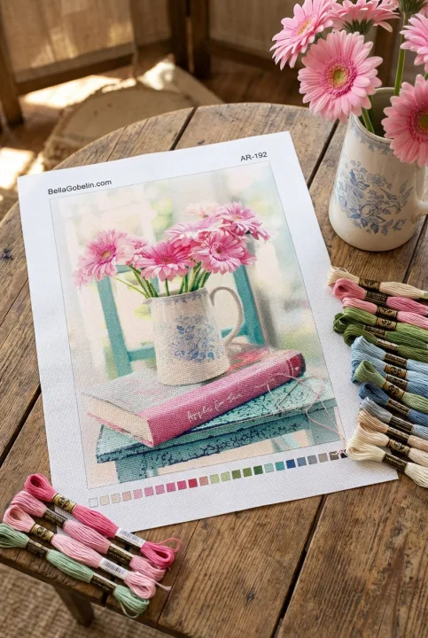Book and flowers