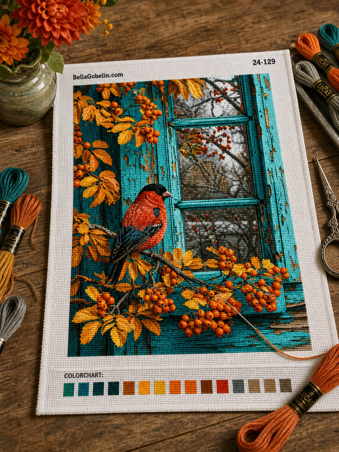 Illustration: Little Bird in Autumn Mood