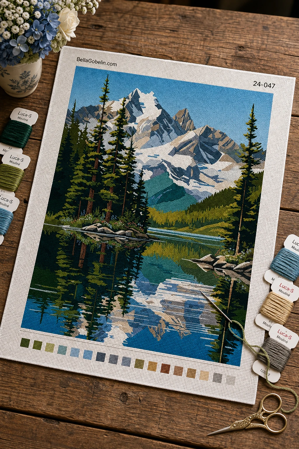 Illustration: Mountain landscape