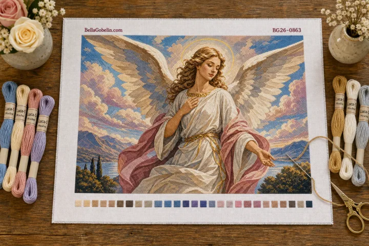 Anjo feminino clássico elegante