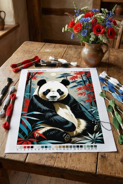 Portret tal panda