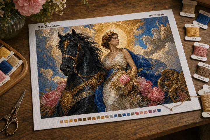 Aurora y el caballo negro