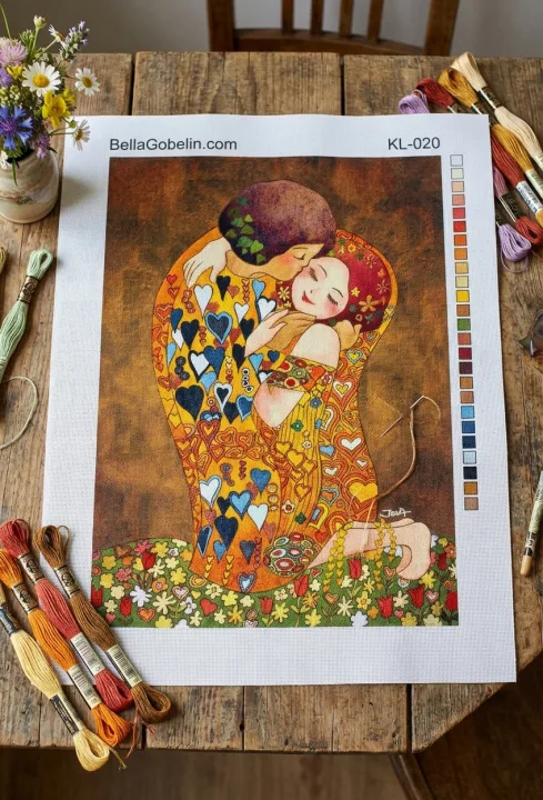 Klimta replika bērnu stilā
