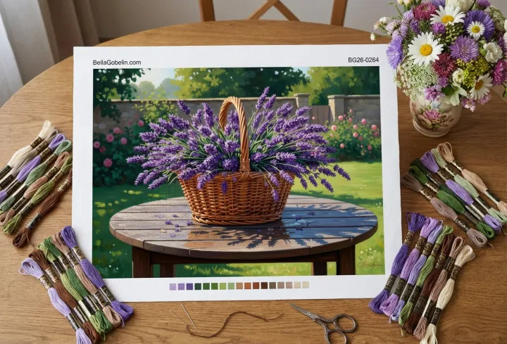 Basket tal-lavanda fil-ġnien – BG26-0264