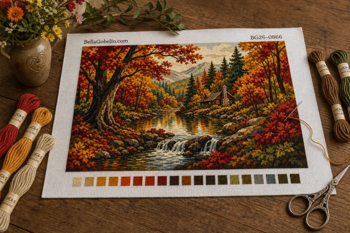 Autumn forest refuge