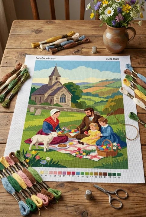 Picnic de Paște pe câmp