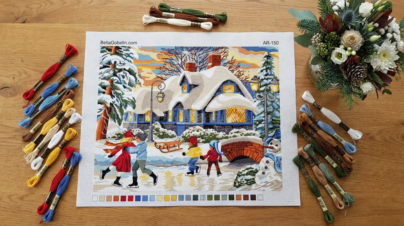 Ambiance hivernale dans le village