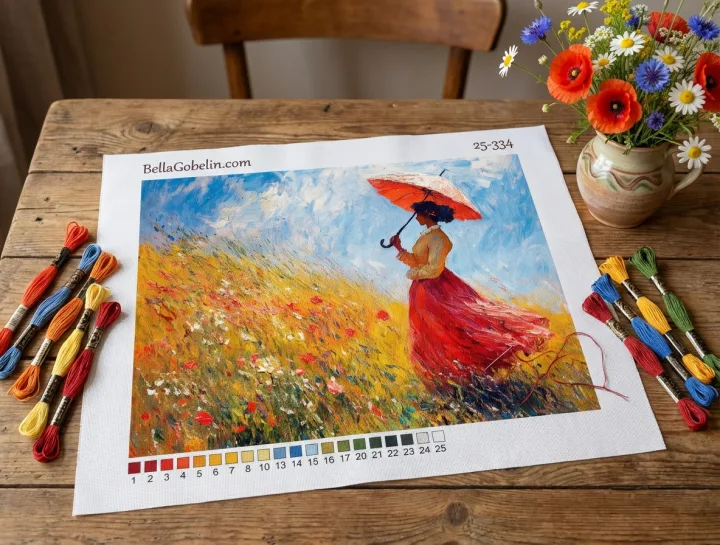 Monet, variazioni con signora con ombrellino – 25-334
