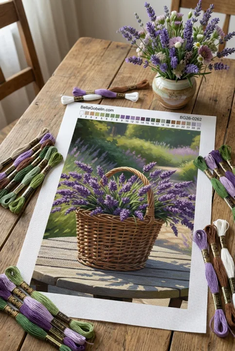 Pajsaġ f'qoffa tal-lavanda