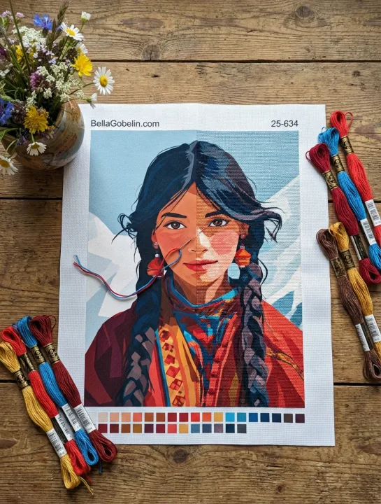 Peruviansk indiansk dame