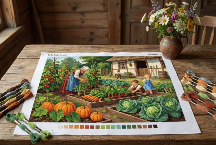 Rural garden with vegetables