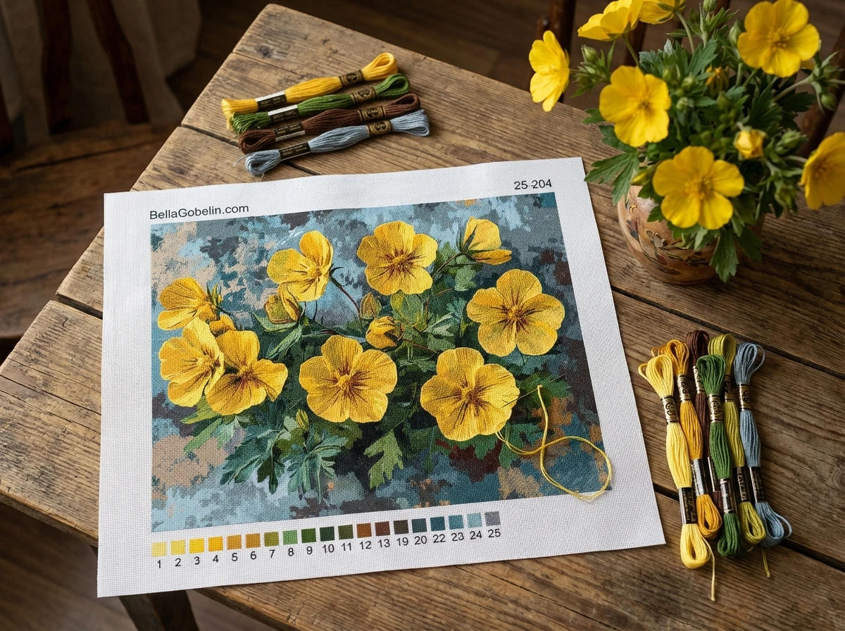 Gele bloemen – 25-204