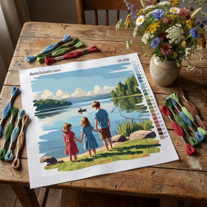 Kinderen bij het meer – 25-856