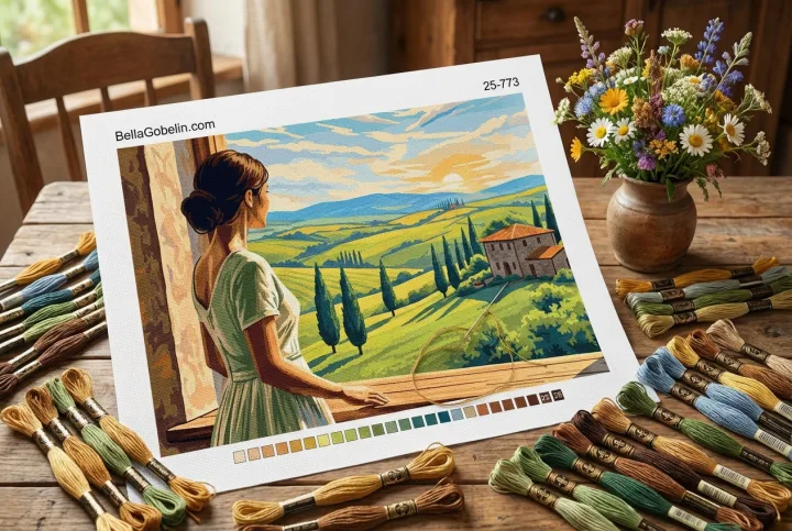 View in Tuscany