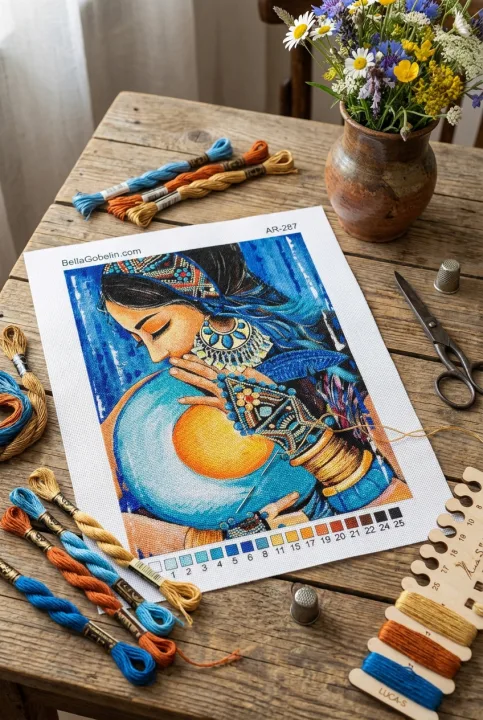 Lady in Indian attire