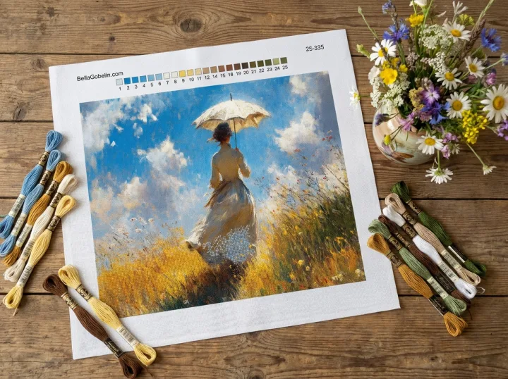 Monet, variazioni con signora con ombrellino – 25-335