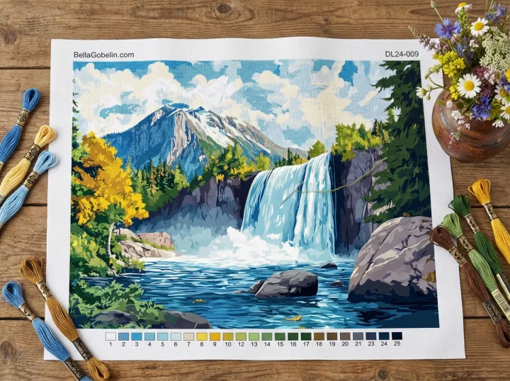 Waterfall at the foot of the mountain – DL24-009