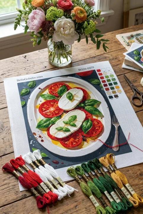 Caprese-salaatti vadilla