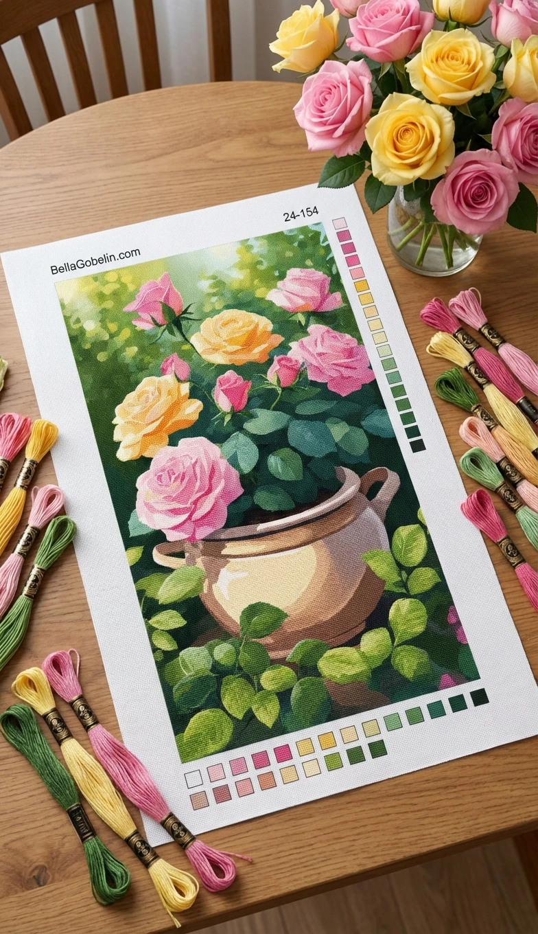 Rosas coloridas – 24-154