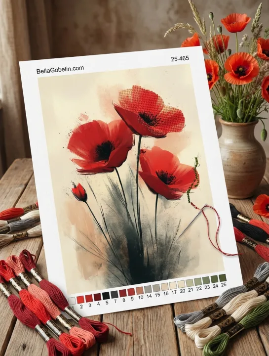 Poppy painting – 25-465