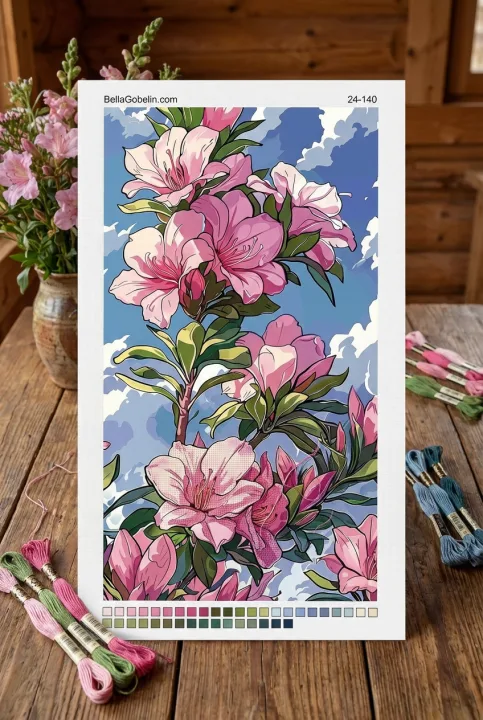 Blommande japansk körsbärsträd