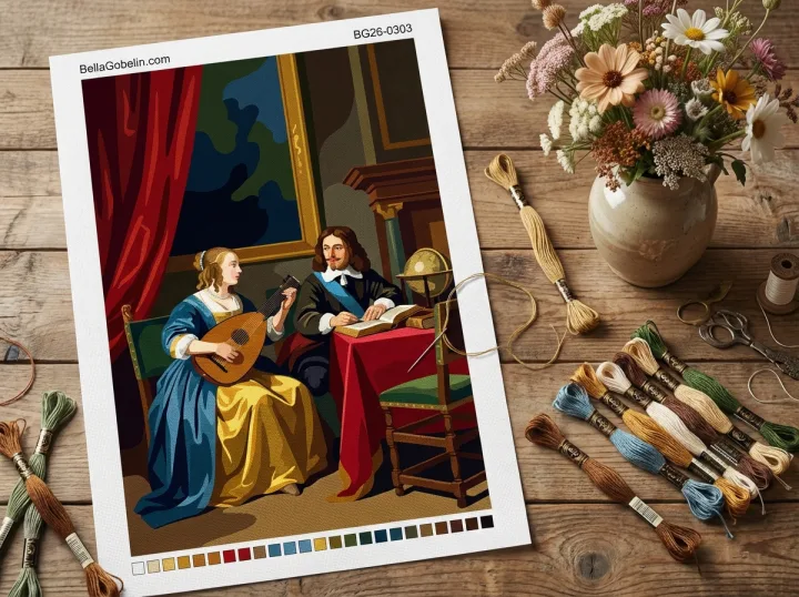 Scène de musique baroque