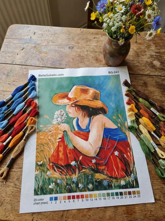 A jovem colecionadora de flores
