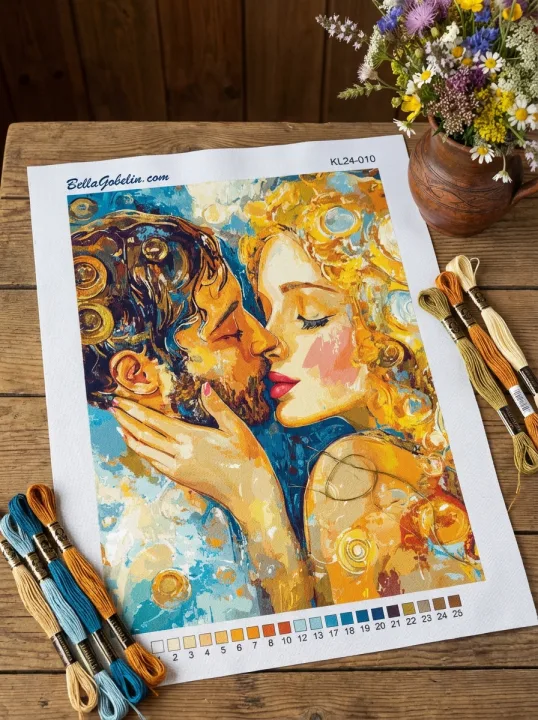 Klimt style: The Kiss - variations – KL24-010