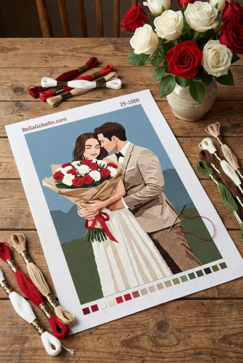 With a bouquet of romance