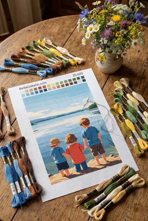 Kinderen bij het meer – 25-920