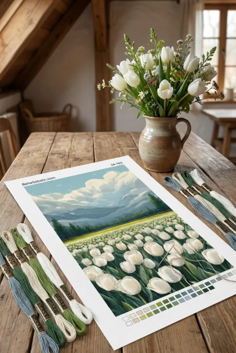 White tulips